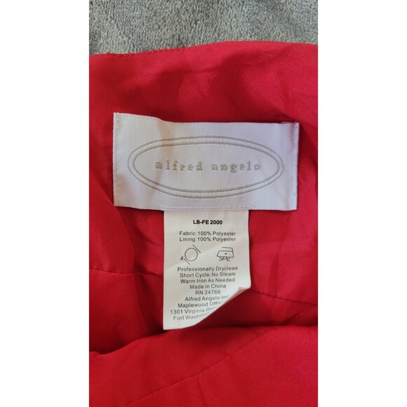 Women's Alfred Angelo Red Formal Dress - Picture 3 of 3